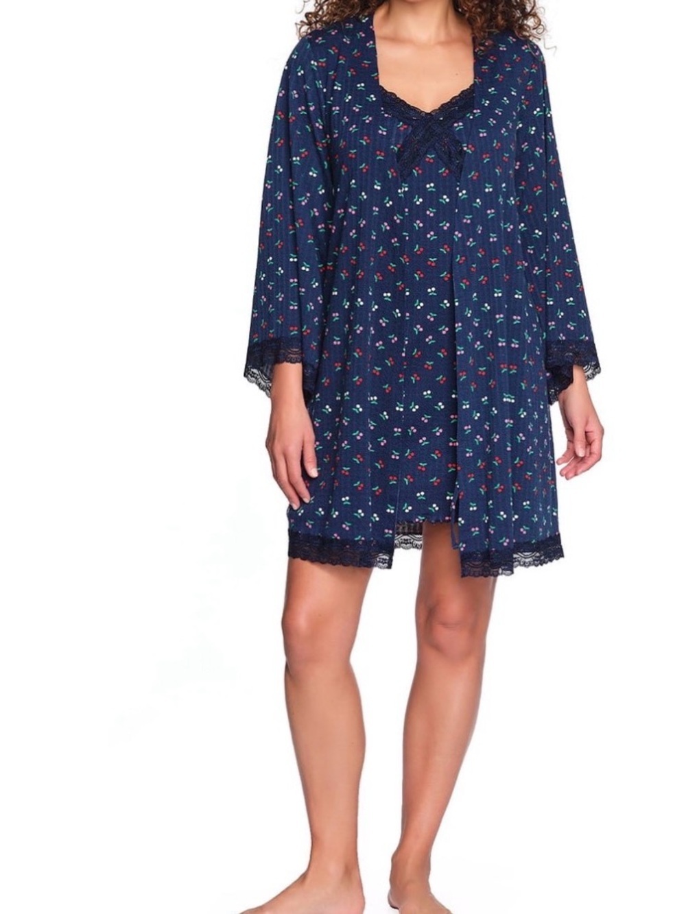 LOFT Women's 2-Piece Cami Dress & Robe Set